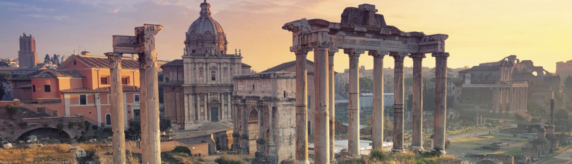 Pilgrimage to Italy. Roman Forum.