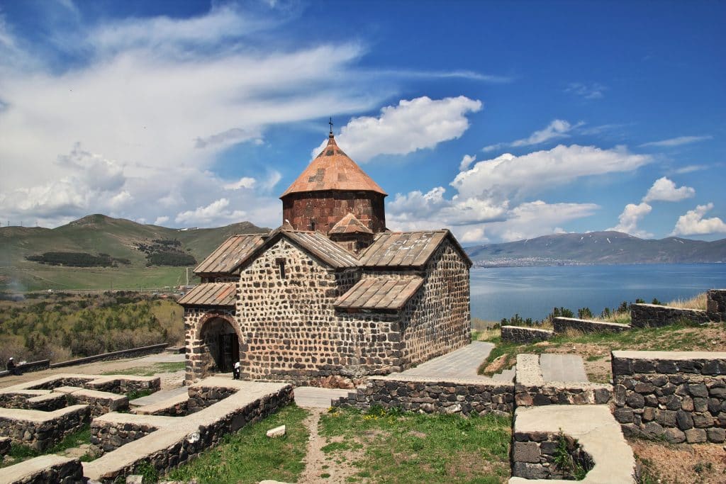 Sevanavank monastery on Sevan lake in Armenia.